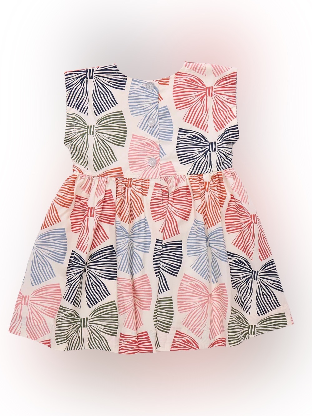 Pink Chicken Adaline Dress II Multi Striped Bows